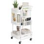 Metal Mesh Rolling Storage Trolley Utility Cart, thumbnail 6 of 6
