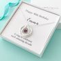 Personalised 40th Birthday Necklace With Birthstone, thumbnail 5 of 9