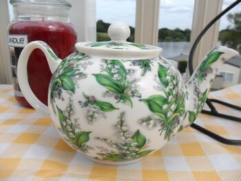 Two Cup Teapot In Lily Of The Valley Design, 5 of 6