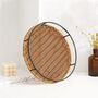 Round Rattan Serving Tray With Handle Hand, thumbnail 1 of 8