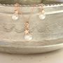 Rose Gold Plated Star And Pearl Necklace With Earrings, thumbnail 6 of 10