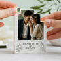 Personalised Wedding Couple Gift Keepsake Block, thumbnail 8 of 9