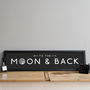 'To The Moon And Back' Destination Print, thumbnail 1 of 4