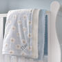 Personalised Blue Teddy Sherpa Baby Blanket, thumbnail 5 of 10