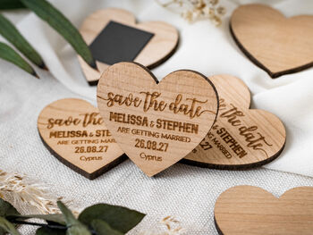 Save The Date Personalised Fridge Magnet Wedding Invite, 4 of 12
