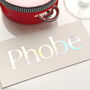 Personalised Wedding Tambourine Name Sticker, thumbnail 7 of 12