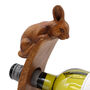 Carved Wooden Wine Holder Rabbit, thumbnail 3 of 3