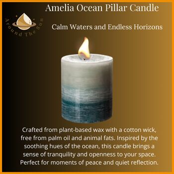 Ocean Breeze : Candle And Crystal Agate Set, 4 of 4