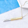 Personalised Secret Message Bar Necklace, thumbnail 2 of 9