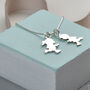 Sterling Silver Mum And Child Necklace, thumbnail 2 of 3