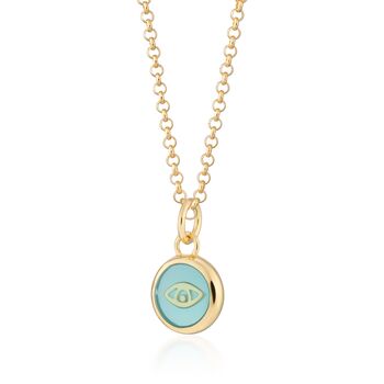 Turquoise Eye Resin Capture Necklace, 8 of 10