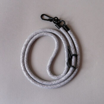 Grey Marl Phone Strap Universal Crossbody Rope Lanyard, 2 of 3