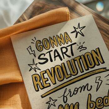 Oasis Music Print, Revolution From My Bed, 6 of 12