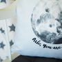 Personalised You Are Loved Moon Cushion, thumbnail 4 of 4