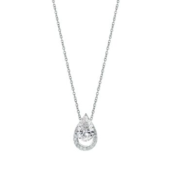 Riva Necklace White Gold Lab Grown Diamond, 3 of 5