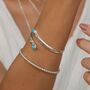 Shakti Turquoise Sterling Silver Adjustable Bangle, thumbnail 1 of 9