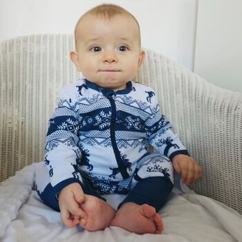 Matching Family Christmas Pyjamas In Navy | Christmas Eve P Js For The Whole Family, 4 of 9