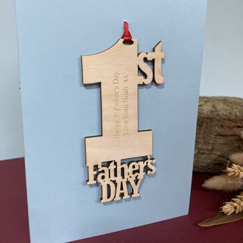 Personalised 1st Father's Day Card Keepsake, 11 of 11