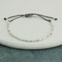 Sterling Silver Morse 'Brave And Beautiful' Bracelet, thumbnail 1 of 3