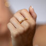 Slim Hula Ring In Gold Vermeil Plated, thumbnail 2 of 5