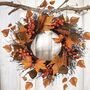 Light Up Maple Leaf Autumn Rattan Wreath, thumbnail 6 of 7