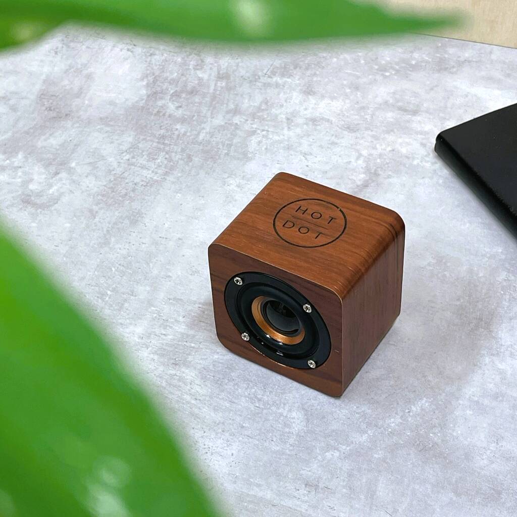 Personalised Wooden Bluetooth Speaker, 1 of 7