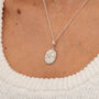 Engraved Silver Sagittarius Zodiac Necklace, thumbnail 3 of 9