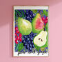 Pear Grape Kitchen Print, thumbnail 6 of 10