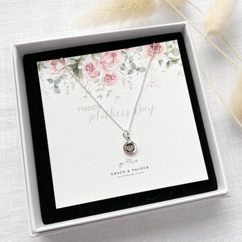 Sterling Silver Polished Love Heart Necklace – Meaningful Mother’s Day Gift For Mum, 3 of 9