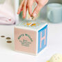 Personalised Baby Building Block Money Box, thumbnail 5 of 10