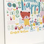 Think Happy Personalised Nursery Print, thumbnail 3 of 8