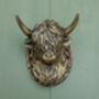 Highland Cow Door Knocker Heritage Finish, thumbnail 4 of 4