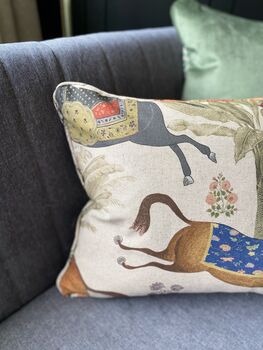 Arabian Horses 13' X 18' Cushion Cover, 4 of 5