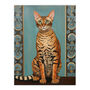 Bengal Beauty Tabby Cat Lover Portrait Wall Art Print, thumbnail 6 of 6