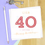 Established 40th Birthday Card, thumbnail 2 of 3