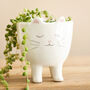 Standing Ceramic Cat Planter, H10cm, thumbnail 1 of 3