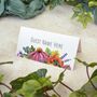 Colourful Flowers Folded Place Cards, thumbnail 1 of 3