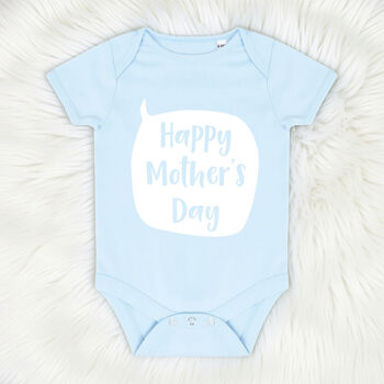 Happy Mothers Day Speech Bubble Baby Grow, 3 of 7