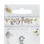 Harry Potter Hogwarts Crest Slider Charm Silver, thumbnail 2 of 2