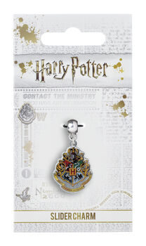 Harry Potter Hogwarts Crest Slider Charm Silver, 2 of 2