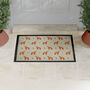 Cocker Spaniel Black Dog Pattern Door Mat, thumbnail 2 of 3
