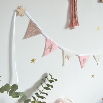 Personalised Rose Gold Bunting Gift Set, 9 of 9