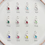 Silver Birthstone Teddy Necklace And Earring Set, thumbnail 2 of 8