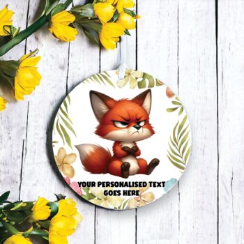 Personalised Grumpy Fox Father's Day Gift, 2 of 2