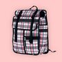 Tartan Eco Rolltop Backpack And Pannier, thumbnail 2 of 6