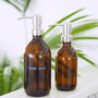 Personalised Amber Glass Bottle With Metal Pump, thumbnail 8 of 10