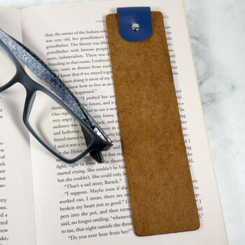 Custom Quote Personalised Leather Bookmark, 5 of 7