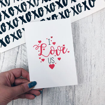 Anniversary Card 'I Love Us', 4 of 4