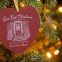 Personalised 'Our First Christmas In Our New Home' Heart Ornament, thumbnail 3 of 4