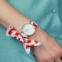 Red Elephant Changeable Women Cotton Strap Wrist Watch, thumbnail 1 of 8